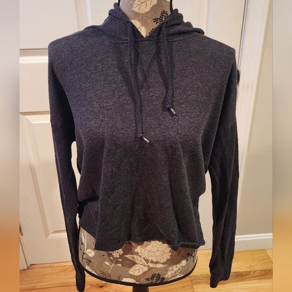 Live Love Dream basic gray pullover hooded sweater L